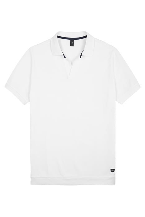 RICE | RETRO POLOSHIRT PURE WHITE 1