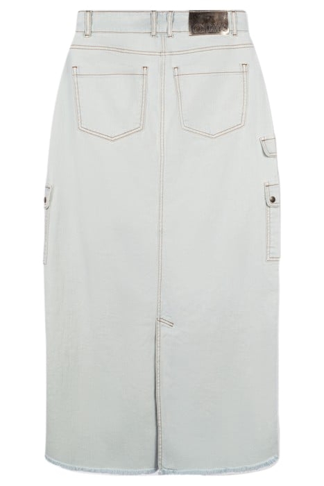 SLUB TWILL SKIRT SEA FOAM 3