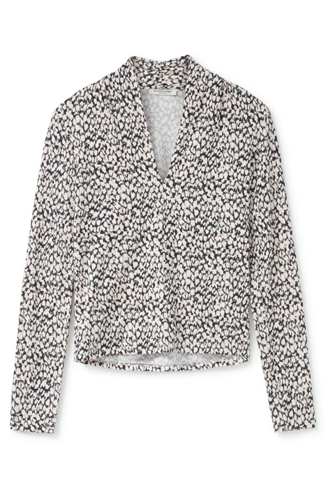 LONG SLEEVE KNIT TOP ABSTRACT DOTS 3