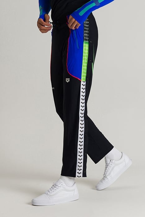 ARENA AVNIER BUTTON PANTS BLACK-NEON BLUE 6