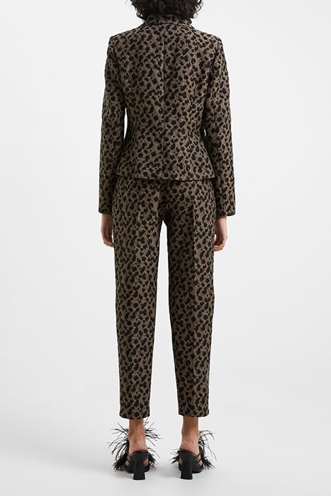 ESTELLA JACQUARD TROUSERS BLACK 2