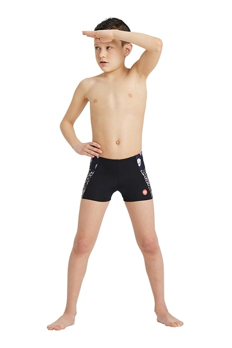 BOY'S CRAZY ARENA SWIM SHORT PLACEMENT BLACK-BLACK MULTI 3