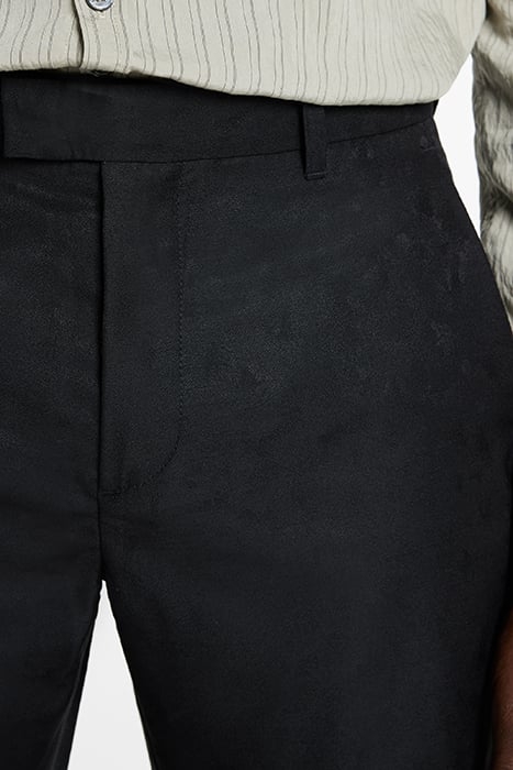 SLIM FIT PANTS WITH WELT HIP POCKET AND BLACK 3
