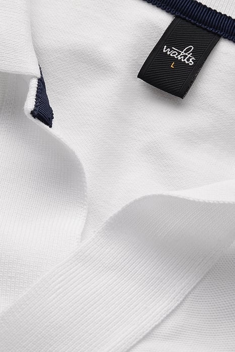 RICE | RETRO POLOSHIRT PURE WHITE 2