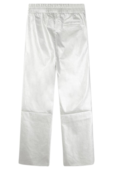 FLARED PANTS LEATHERLOOK SILVER 4