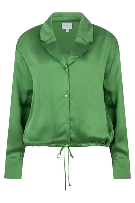 EMERY SILK MIXED BLOUSE BASIL GREEN 3