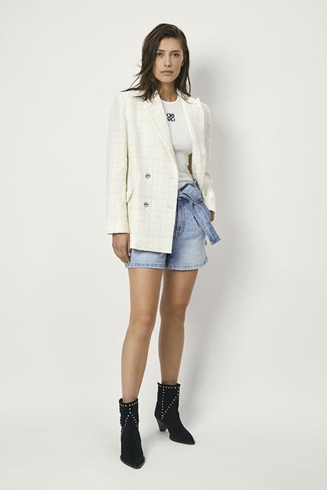 RENOIR BOUCLÉ BLAZER BUTTER CREAM 1