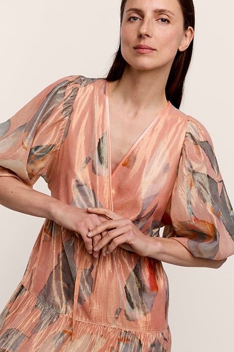 QUINTY: DRESS LONG LEAVES WITH LUREX MULTICOLOUR 4