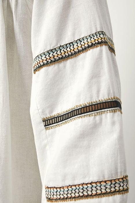 ZAZOU BOHEMIAN MINI DRESS BUTTER CREAM 5