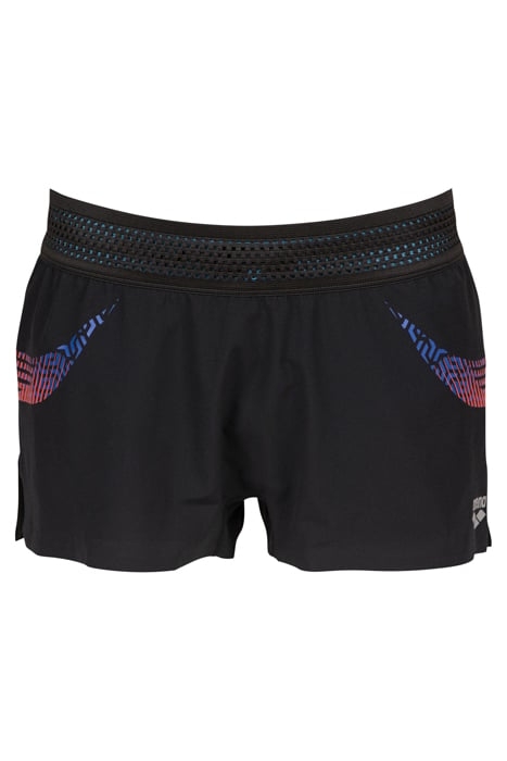 W A-ONE SHORT BLACK-FLUO RED 4