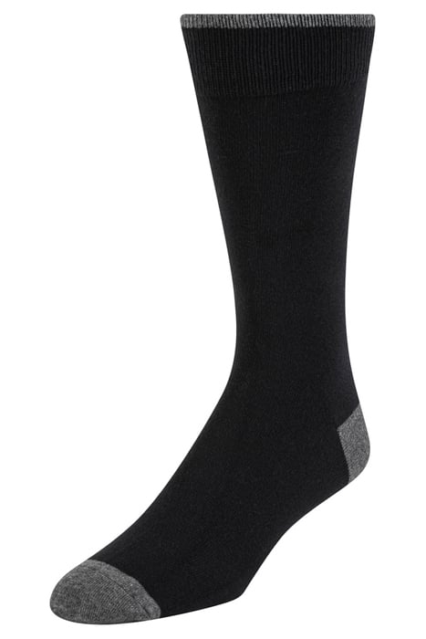 3PK MENS NON TERRY CREW BLACK 3