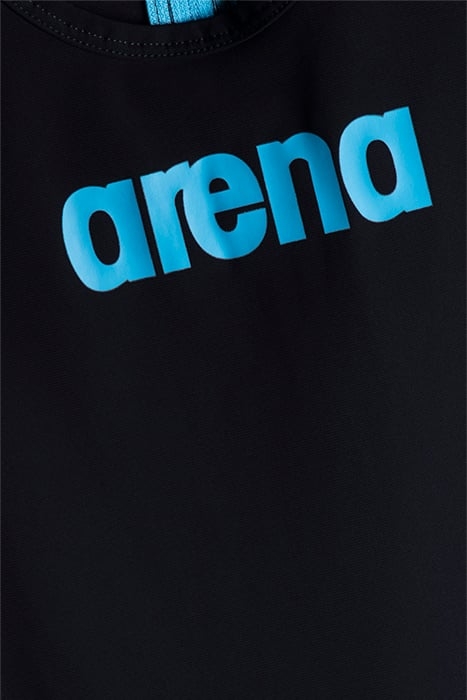 W TRISUIT ST REAR ZIP BLACK-TURQUOISE 3