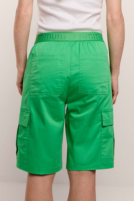 CARGO SHORTS COTTON STRETCH ISLAND GREEN 2