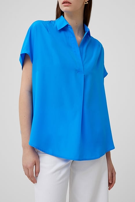 FRENCH CONNECTION CREPE LIGHT S/LESS POPOVER POPOVER SHIRT B 1