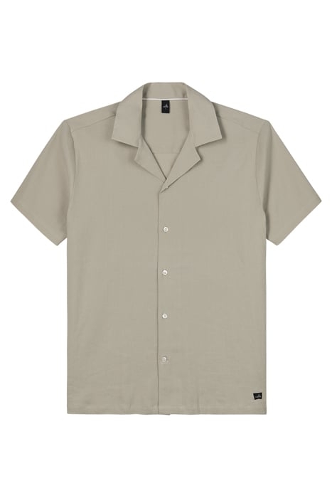 TANNER | STRETCH LINEN CAMP SHIRT NEUTRAL SAND 2