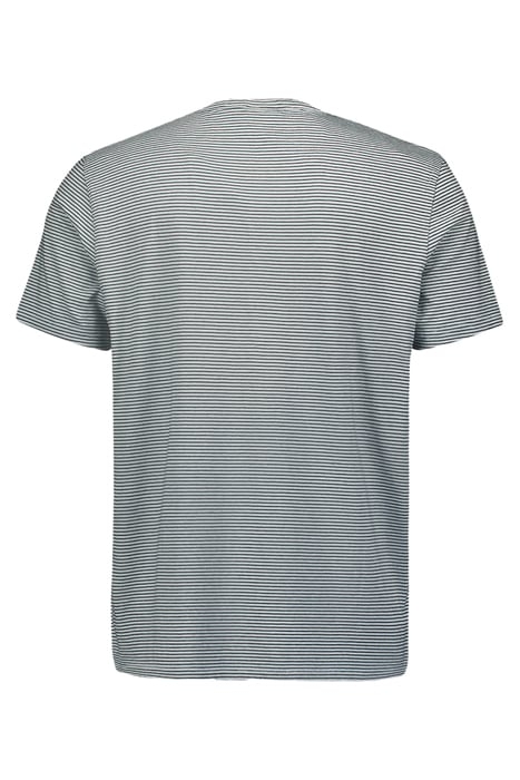 T-SHIRT GRANDDAD STRIPES GARMENT DYED SKY 2