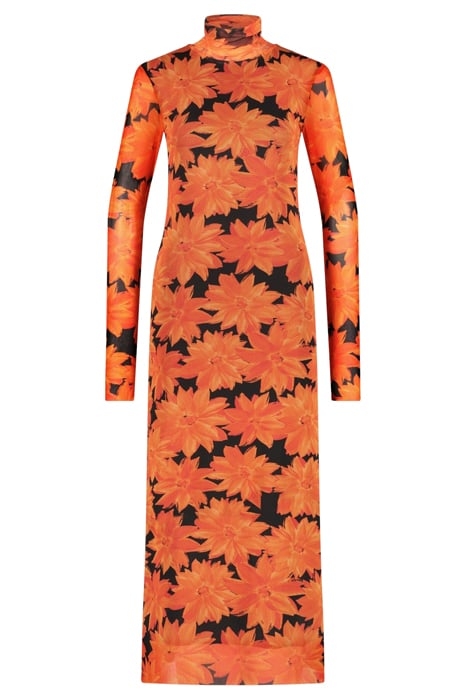 JOAN PULLI MESH DRESS ORANGE 3