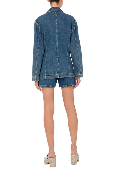 GIACCA IN DENIM STUDDED SYMBOLS BLUE 2