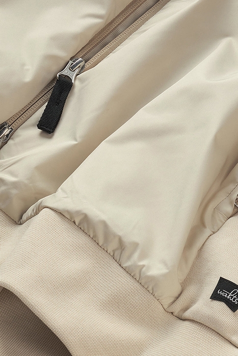 RIDLEY | LUXURY TECH SWEAT JACKET WHITE SAND 3