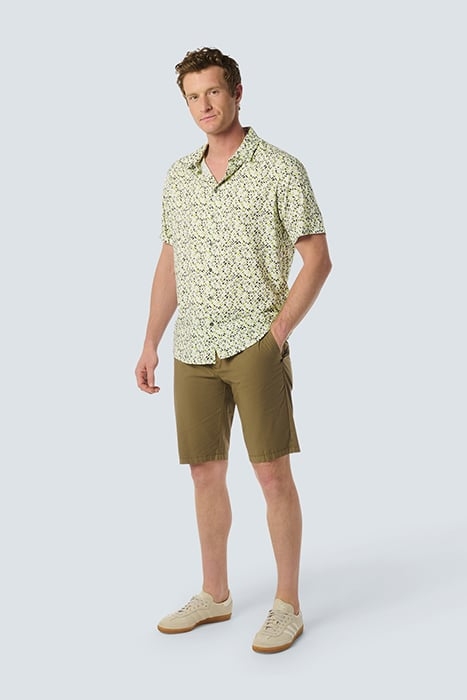 SHIRT SHORT SLEEVE ALLOVER PRINTED LIME 3