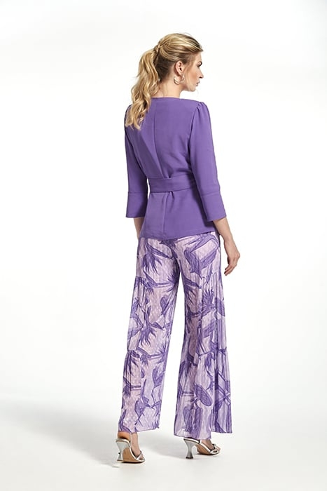 PRINTED PLUMETI GAUZE BARTO TROUSERS VIOLET 2