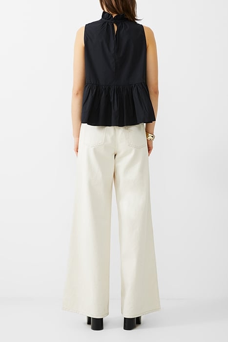 FRENCH CONNECTION RHODES POPLIN SHIRT BLACKOUT 2