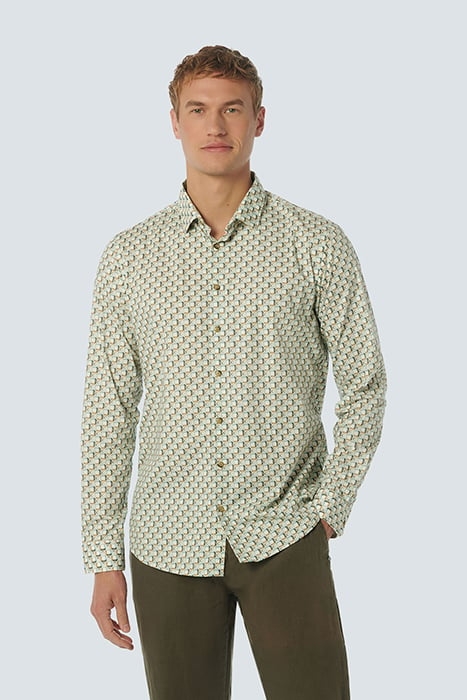 SHIRT STRETCH ALLOVER PRINTED MINT 1