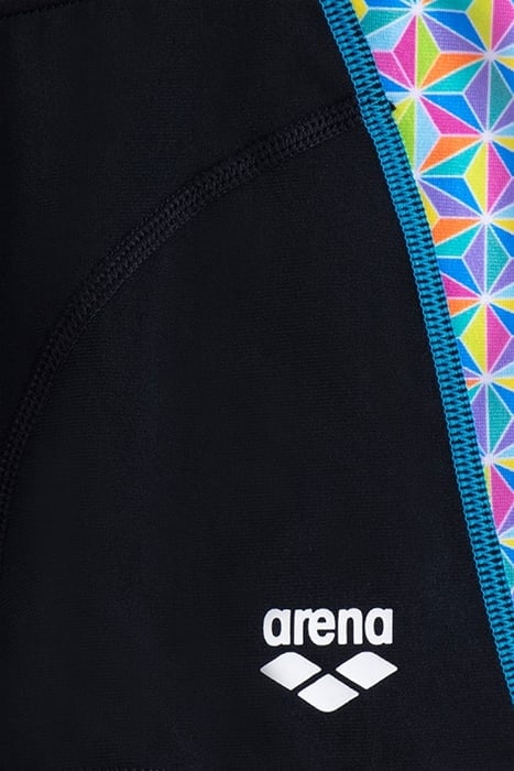 BOY'S ARENA STARFISH SWIM SHORT BLACK-WHITE MULTI 3