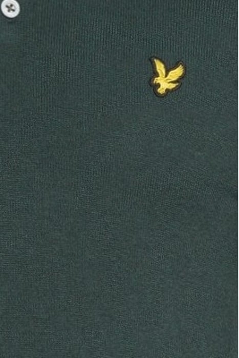 COTTON MERINO LONG SLEEVE KNITTED POLO ARGYLE TEAL 5