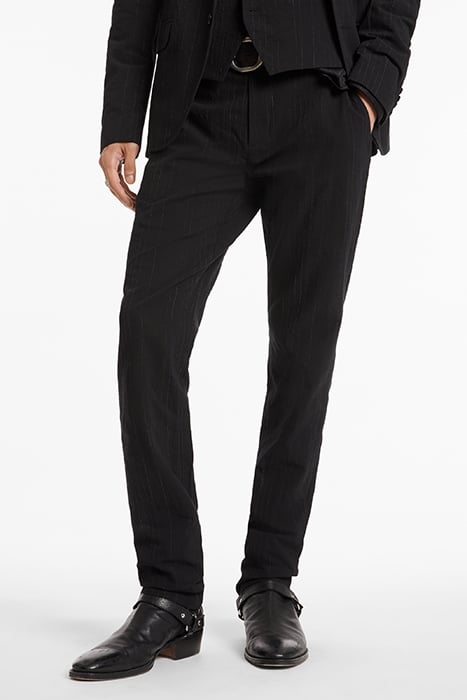 SLIM FIT PANTS WITH WELT HIP POCKETS AND BLACK 1