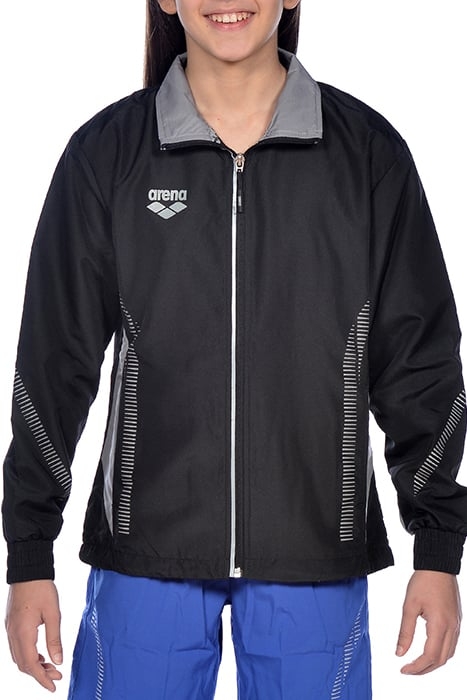 JR TL WARM UP JACKET BLACK-GREY 2