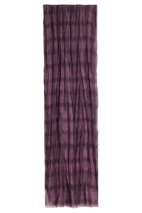 TONAL PRINTED PLAID SCARF PLUM 1