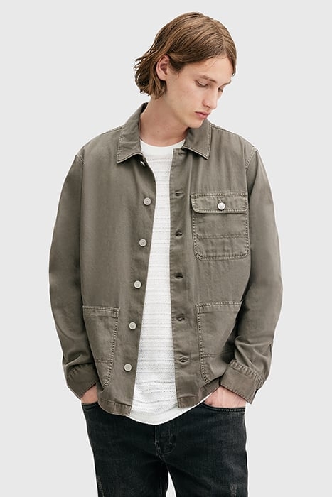 NEVIS CHORE JACKET BANCHA GREEN 5