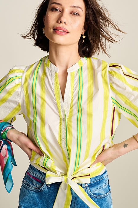 BLOUSE - STRIPED LEMON YELLOW 5