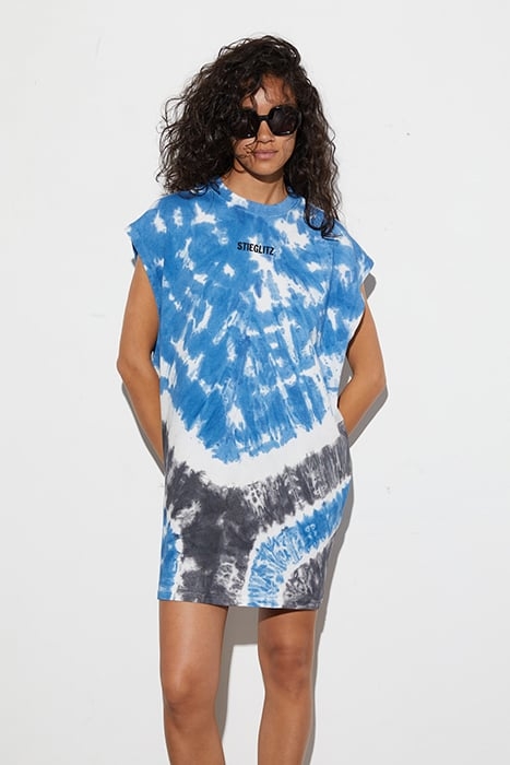 LELA TANK DRESS BLUE 1