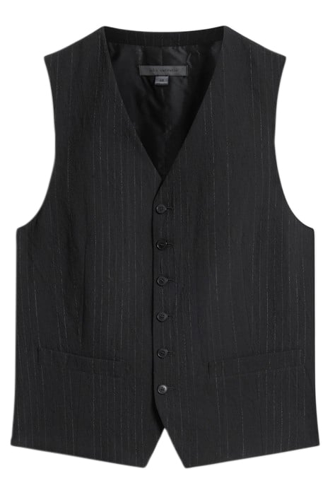 FRONT BODY DARTS VEST WITH WELT HIP POCK BLACK 2