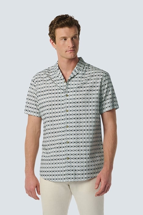 SHIRT SHORT SLEEVE RESORT COLLAR ALLOVER PRINTED SKY 1