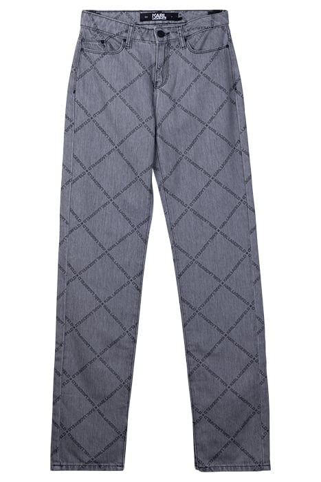 PRINTED RELAX FIT DENIM PANTS KL 1