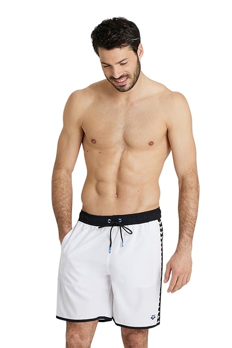ICONS TEAM STRIPE UNISEX BERMUDA WHITE-BLACK 1