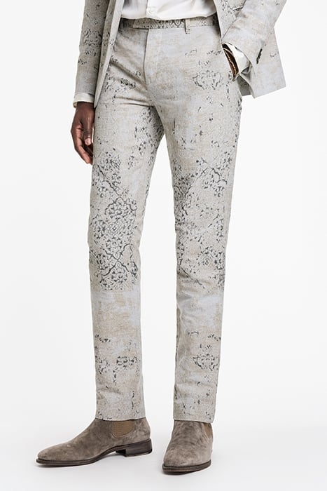 SLIM FIT PANTS WITH WELT HIP POCKET AND PAVEMENT 1