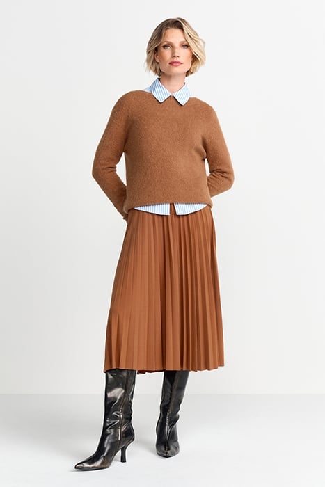 COZY CREW NECK RECYCLED CARAMEL SPICE 2