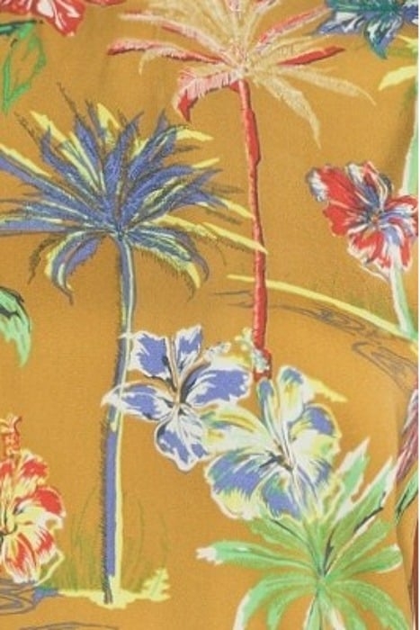 MIXED PRINT TEE WITH WOVEN FRONTPANEL COMBO T 5