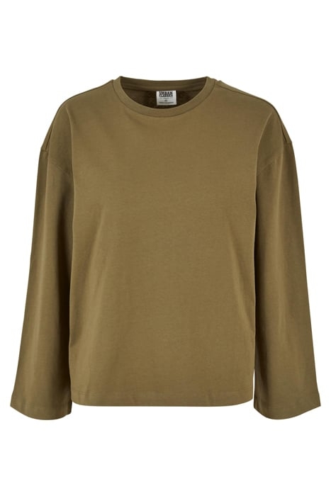 LADIES ORGANIC OVERSIZED LONGSLEEVE TINIOLIVE 4