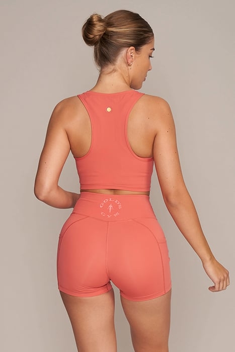 LAURA - WOMEN'S CROPPED SLEEVELESS TOP RED 2