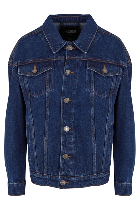 LADIES OVERSIZED 90‘S DENIM JACKET MID INDIGO WASHED 4