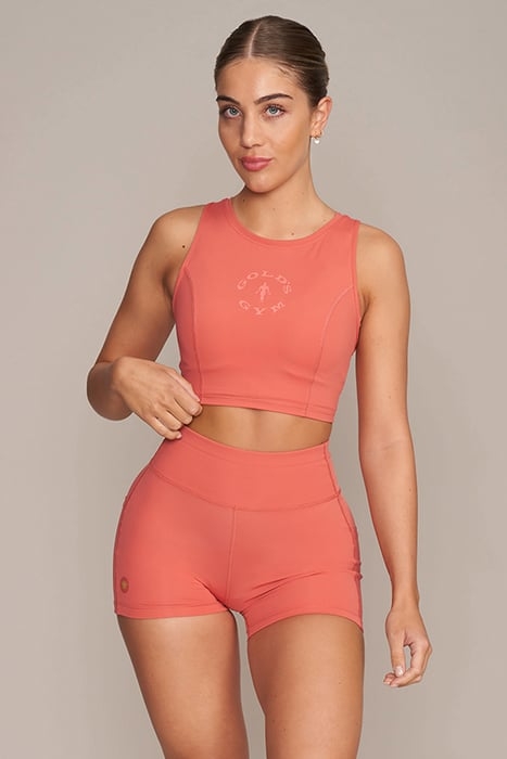 LAURA - WOMEN'S CROPPED SLEEVELESS TOP RED 1