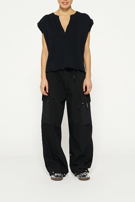 LOOSE UTILITY PANTS BLACK 2