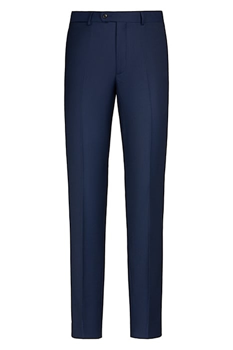 BLUE BIRD'S EYE SLIM LEG STRAIGHT TROUSERS 1