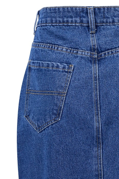 DENIM MIDI BACK SPLIT SKIRT SZ18 VINTAGE 3