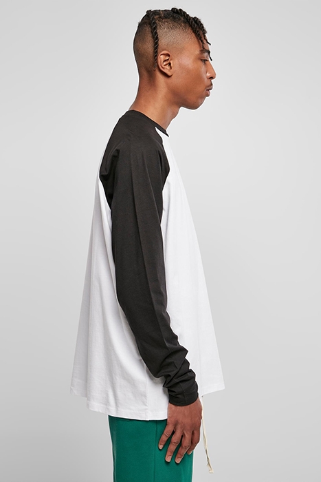 ORGANIC OVERSIZED RAGLAN LONGSLEEVE WHITE/BLACK 7
